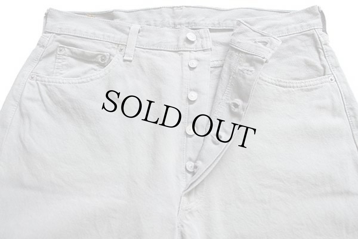 画像4: 00s USA製 Levi'sリーバイス 501 カラーデニムパンツ 後染め グレー w36 L32 (4)