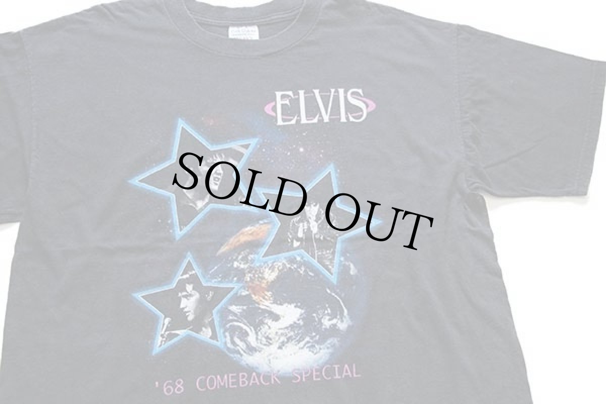画像1: 90s ELVIS エルビス プレスリー '68 COMEBACK SPECIAL 30th Anniversary コットンTシャツ 黒 XL (1)