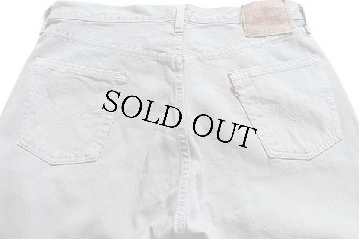 画像5: 00s USA製 Levi'sリーバイス 501 カラーデニムパンツ 後染め グレー w36 L32 (5)