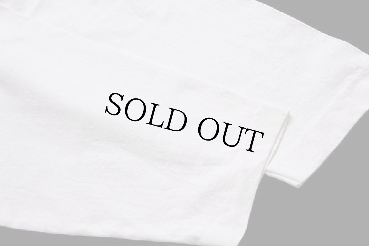 画像5: 90s USA製 UNKNOWN 無地 七分袖 カットソー 白 L (5)