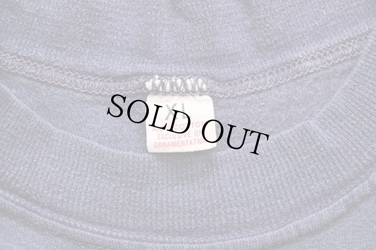 画像4: 60s USA製 Russell Southernラッセルサウザン 無地 コットン カットソー ナス紺 フェード (4)