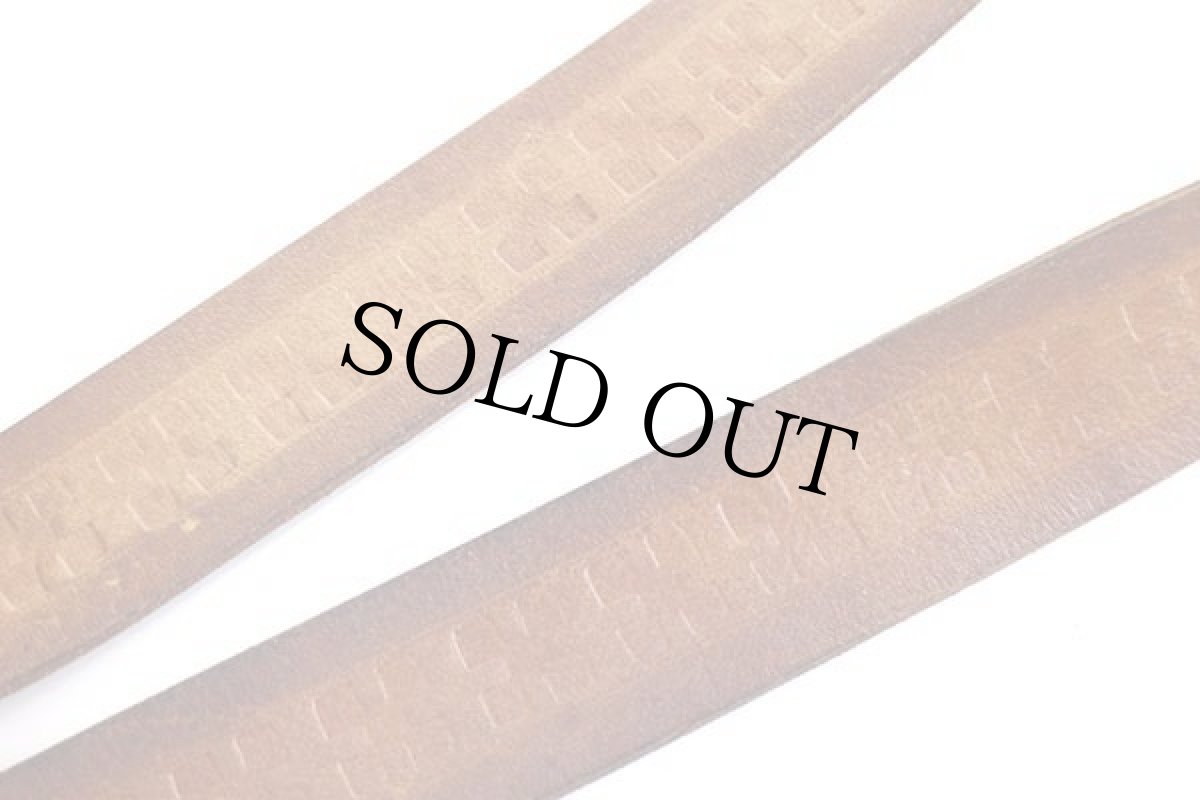 画像10: 80s 花柄 カービング & 編み込み 飾りステッチ レザー ショルダーバッグ 茶 (10)