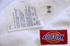 画像4: 90s USA製 Dickiesディッキーズ 山ポケ コットン オーバーオール 生成り w38 L30 (4)