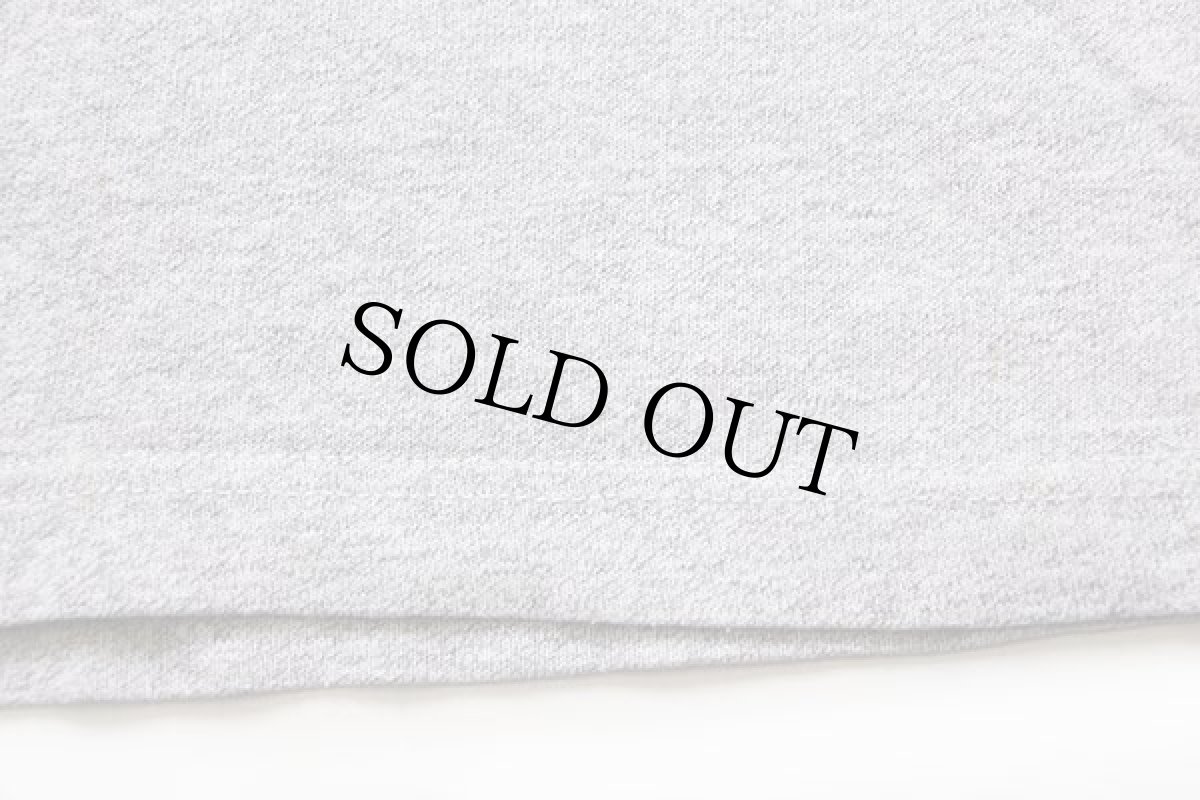 画像5: 90s Championチャンピオン ワンポイント スクリプト ロゴ ヘンリーネック 長袖Tシャツ 杢グレー (5)