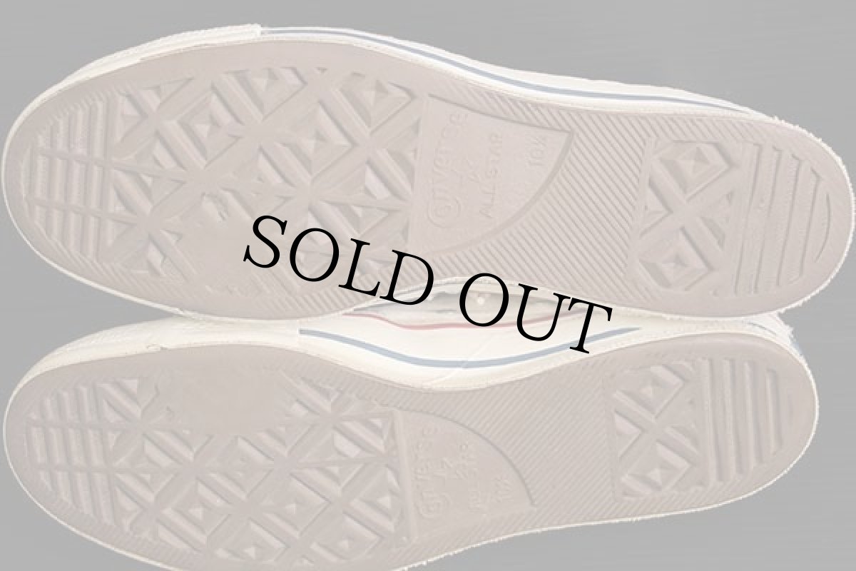 画像4: 60s CONVERSEコンバース Chuck Taylorチャックテイラー 三つ星 HI 当て布 生成り 10.5★スニーカー (4)