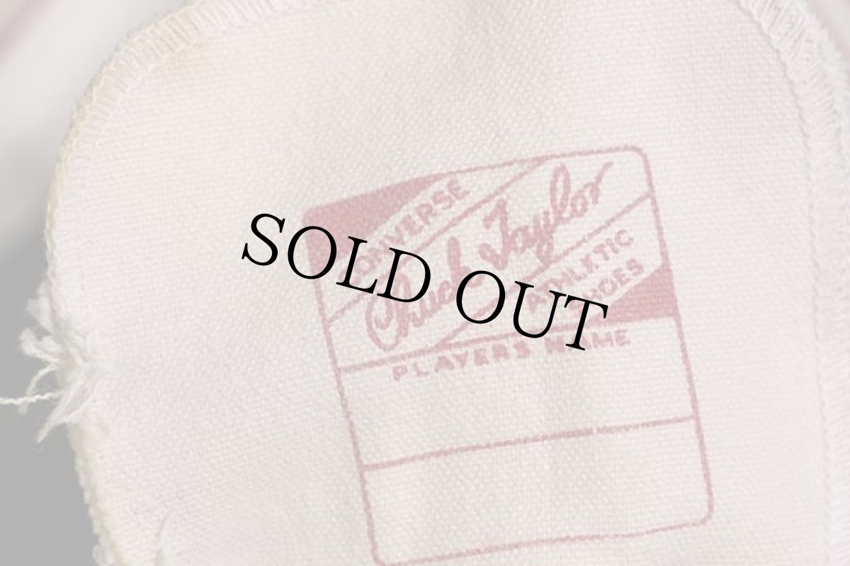 画像7: 60s CONVERSEコンバース Chuck Taylorチャックテイラー 三つ星 HI 当て布 生成り 10.5★スニーカー (7)