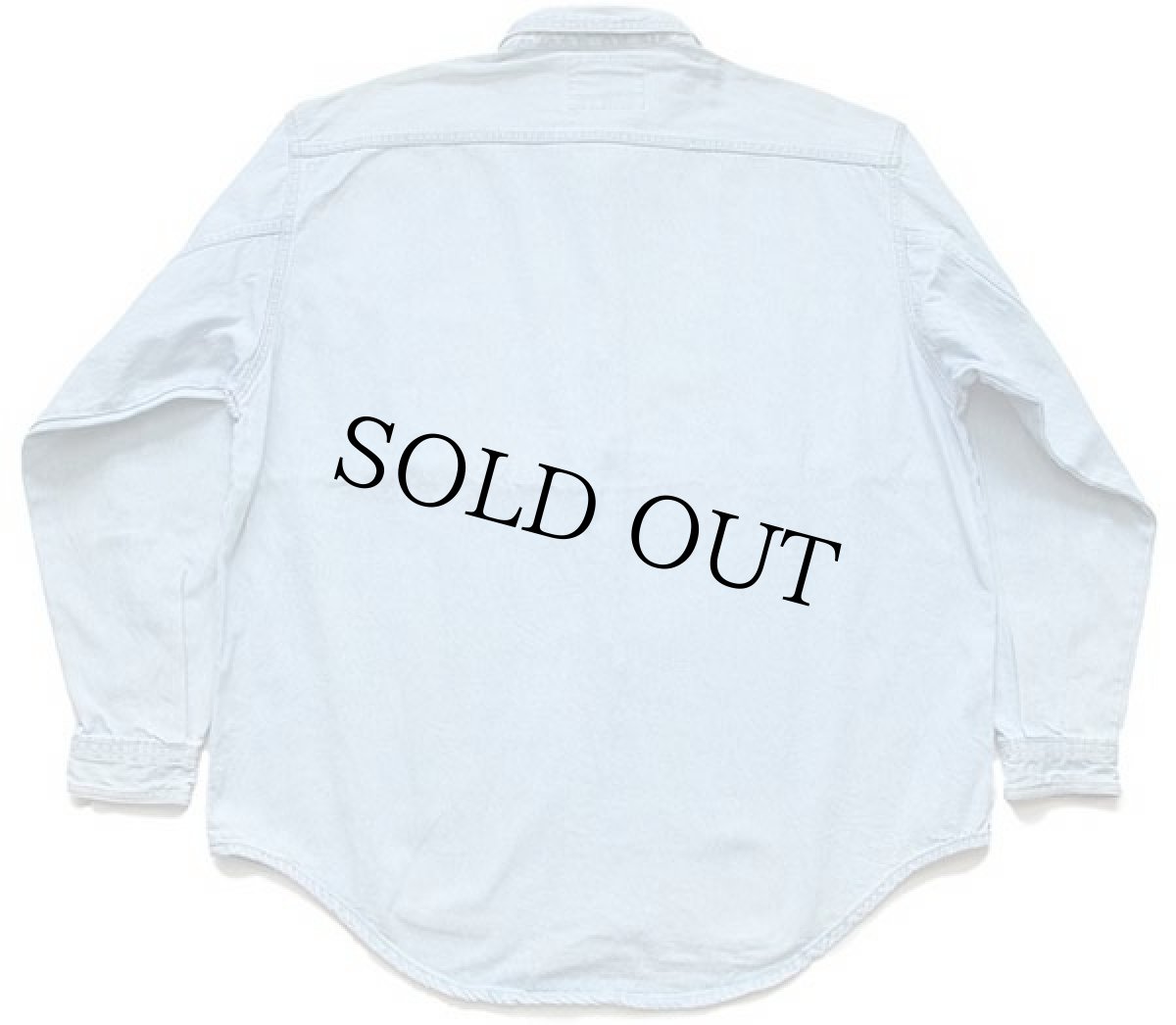 画像2: 90s Levi'sリーバイス デニムシャツ アイスブルー XL (2)