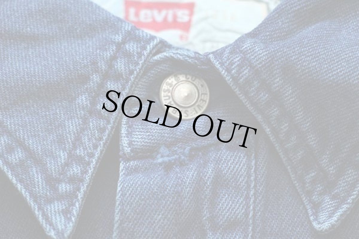 画像5: 90s Levi'sリーバイス カラーデニムシャツ 後染め 紺 XL (5)