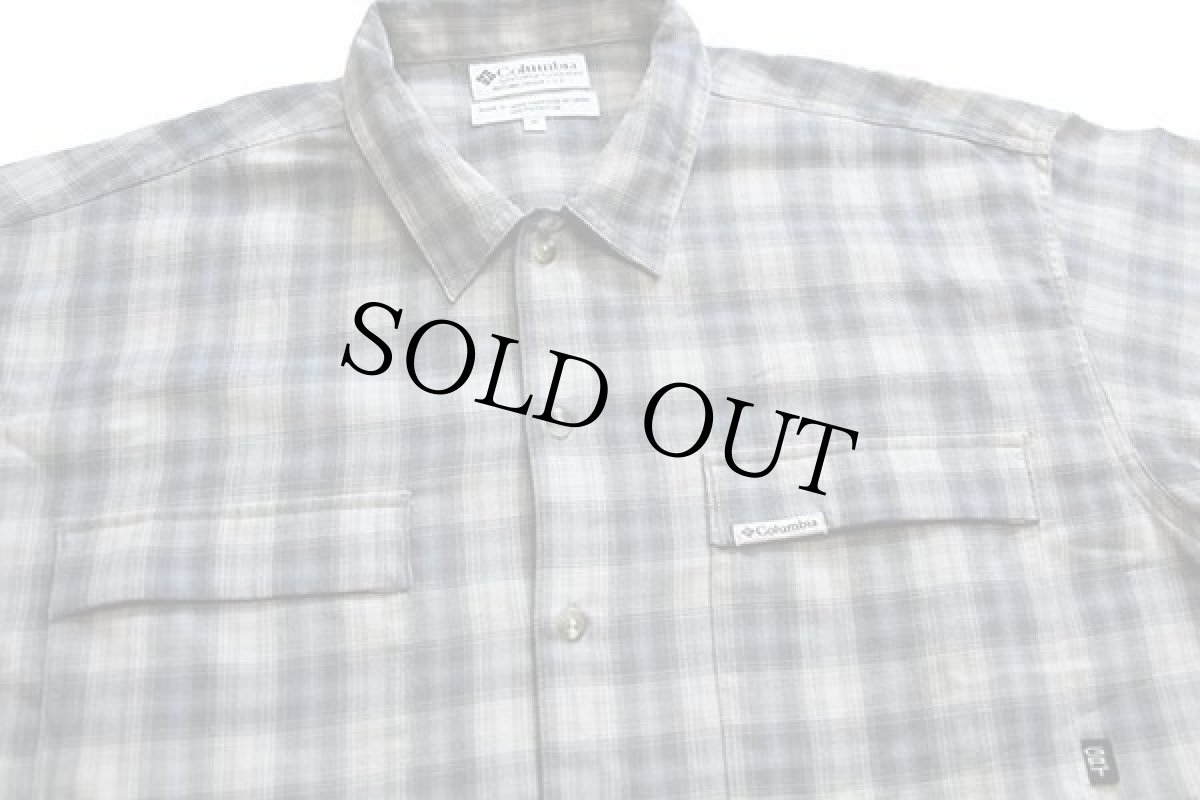 画像3: 00s Columbiaコロンビア GRT オンブレチェック ポリエステルシャツ (3)