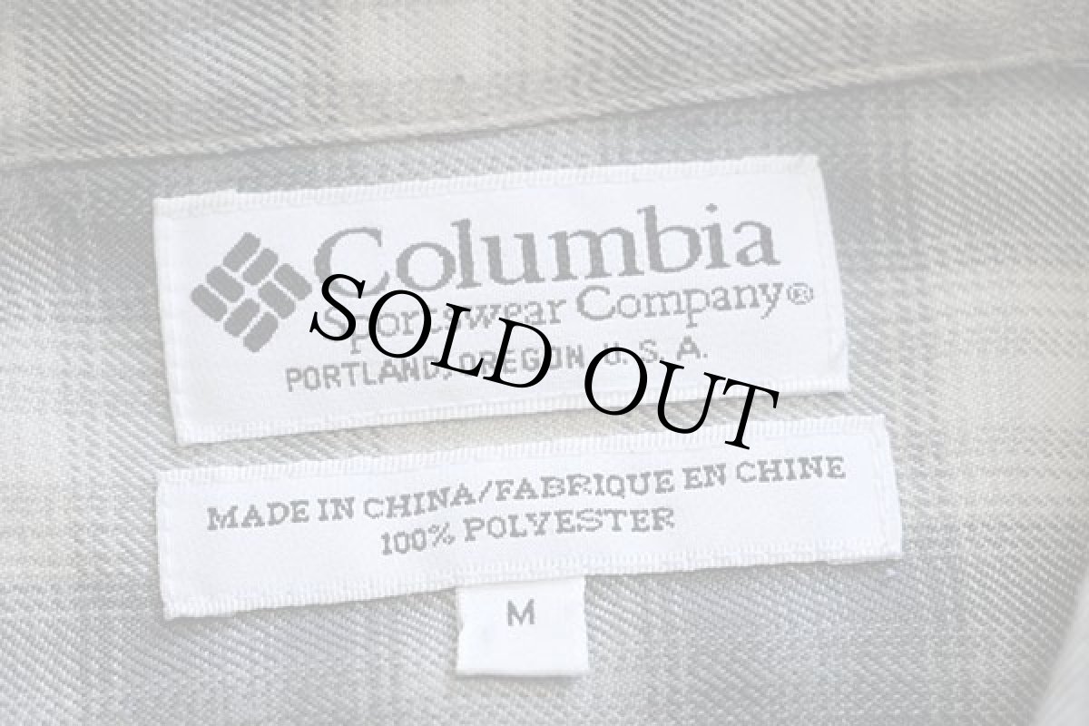 画像4: 00s Columbiaコロンビア GRT オンブレチェック ポリエステルシャツ (4)