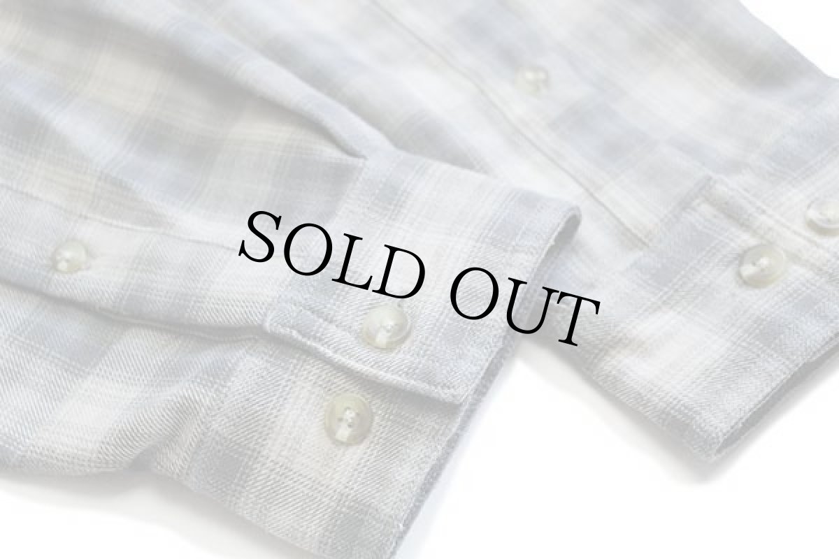 画像6: 00s Columbiaコロンビア GRT オンブレチェック ポリエステルシャツ (6)