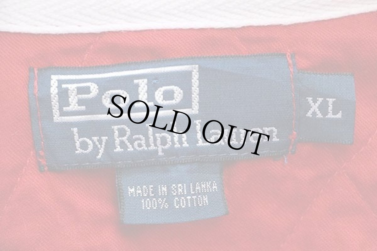 画像4: ポロ ラルフローレン ワンポイント コットン ラガーシャツ 赤 XL (4)