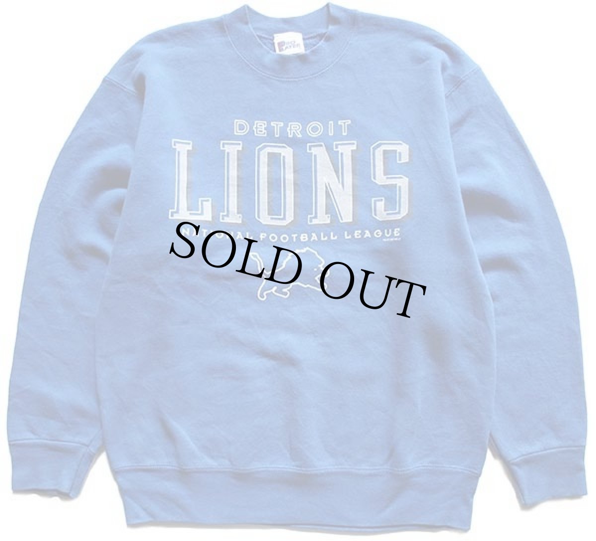 画像1: 90s USA製 PRO PLAYER NFL DETROIT LIONS スウェット 青 L (1)