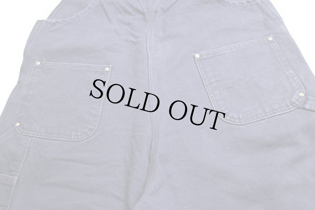 画像6: メキシコ製 carharttカーハート ダック地 ダブルニー オーバーオール 濃紺 w40 (6)