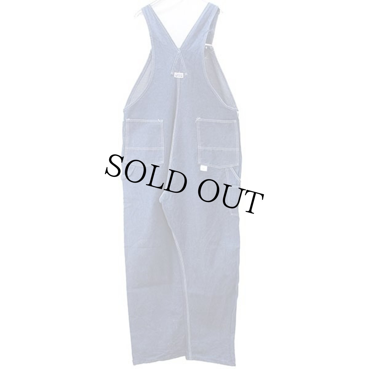 画像3: 80s USA製 BIG SMITHビッグスミス デニム オーバーオール w46 L34★特大 (3)