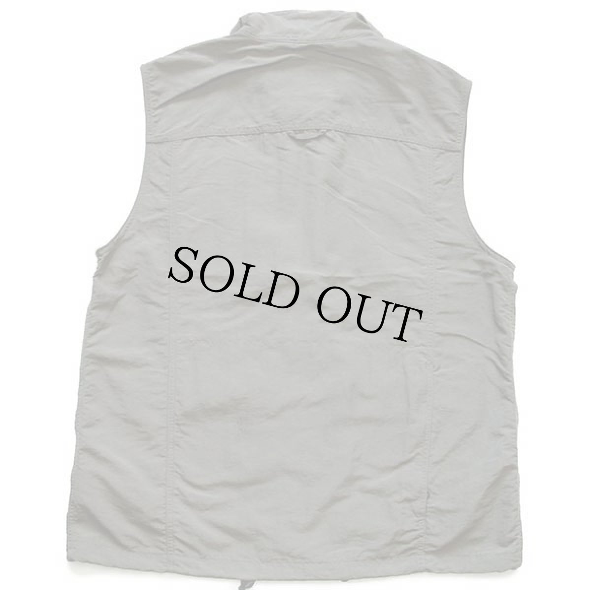 画像2: 00s Columbiaコロンビア GRT ナイロン フィッシングベスト グリーングレー L (2)