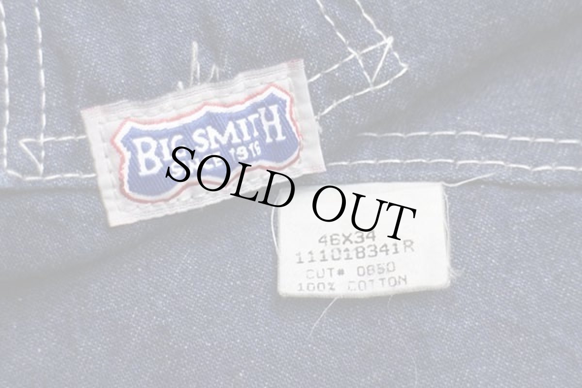 画像4: 80s USA製 BIG SMITHビッグスミス デニム オーバーオール w46 L34★特大 (4)