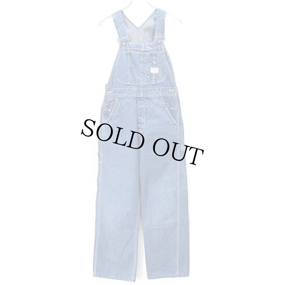 画像2: 70s USA製 JCPenney BIGMACビッグマック インディゴ デニム オーバーオール w32 (2)