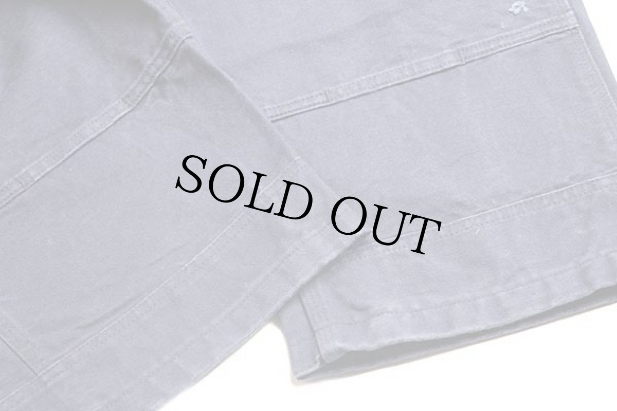 画像9: メキシコ製 carharttカーハート ダック地 ダブルニー オーバーオール 濃紺 w40 (9)