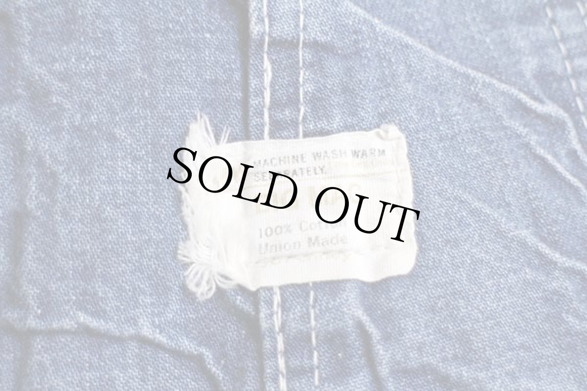 画像4: 70s USA製 JCPenney BIGMACビッグマック インディゴ デニム オーバーオール w32 (4)