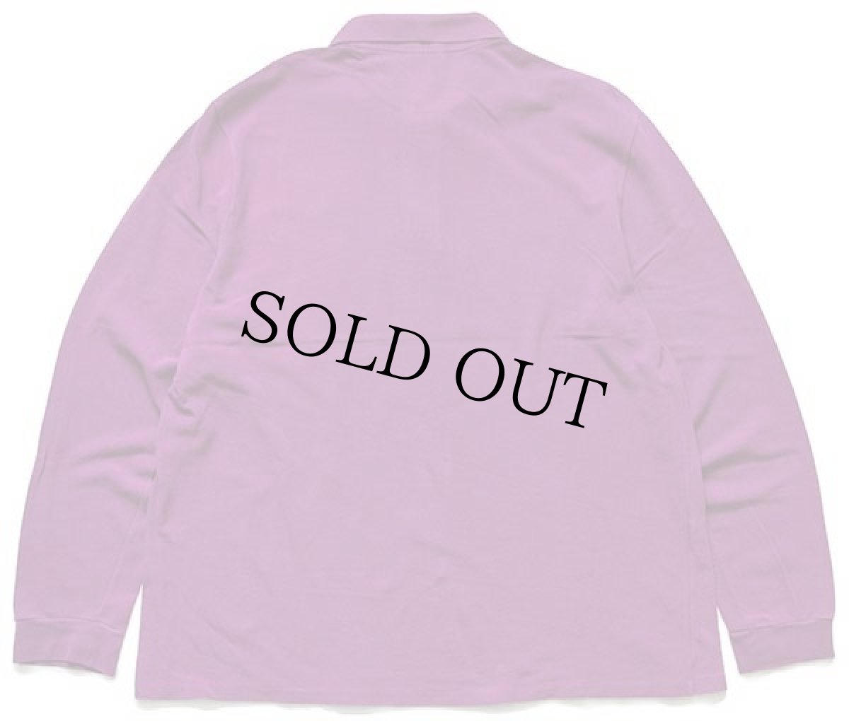 画像2: 90s LACOSTEラコステ ワンポイント コットン 鹿の子 長袖ポロシャツ 紫 6★A (2)