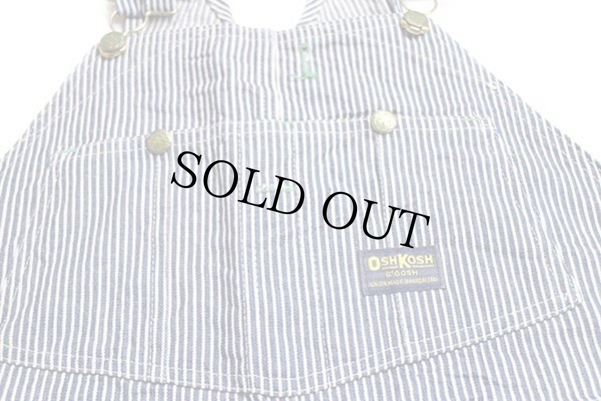 画像6: 90s USA製 OSHKOSH B'GOSH ヒッコリー ストライプ オーバーオール 42/9 (6)