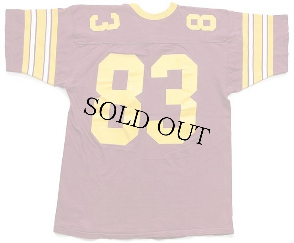 画像2: 80s USC FOOTBALL 83 ナンバリング コットン フットボールTシャツ バーガンディ (2)