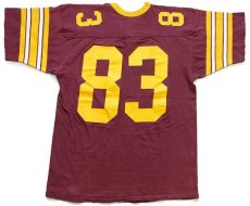 画像3: 80s USC FOOTBALL 83 ナンバリング コットン フットボールTシャツ バーガンディ (3)