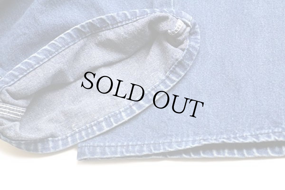 画像9: 90s USA製 POINTERポインター ローバック デニム オーバーオール w48 L32★特大 (9)