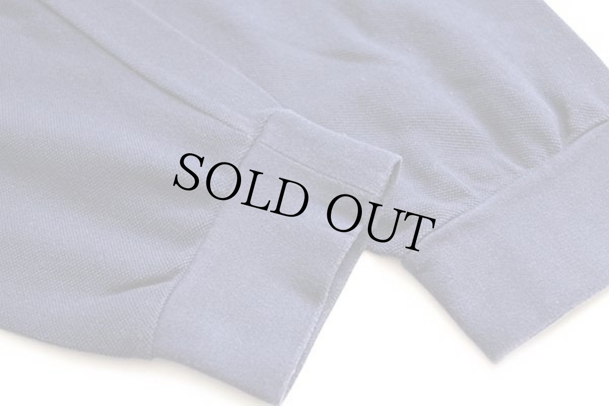 画像5: 90s LACOSTEラコステ ワンポイント コットン 鹿の子 長袖ポロシャツ 紺 7 (5)