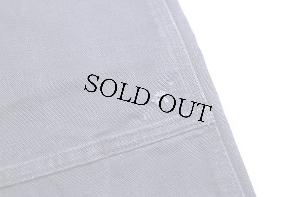 画像8: メキシコ製 carharttカーハート ダック地 ダブルニー オーバーオール 濃紺 w40 (8)