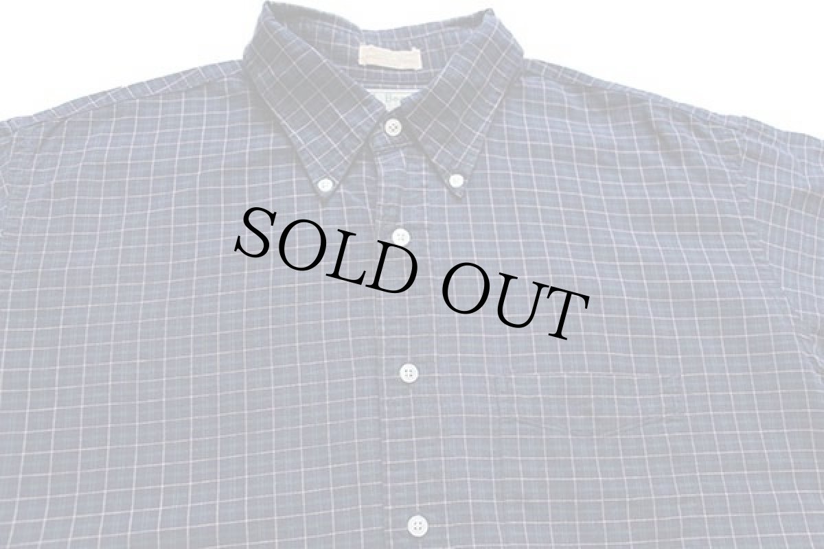 画像3: 80s USA製 L.L.Bean チェック ボタンダウン オックスフォード コットンシャツ 17.5 (3)