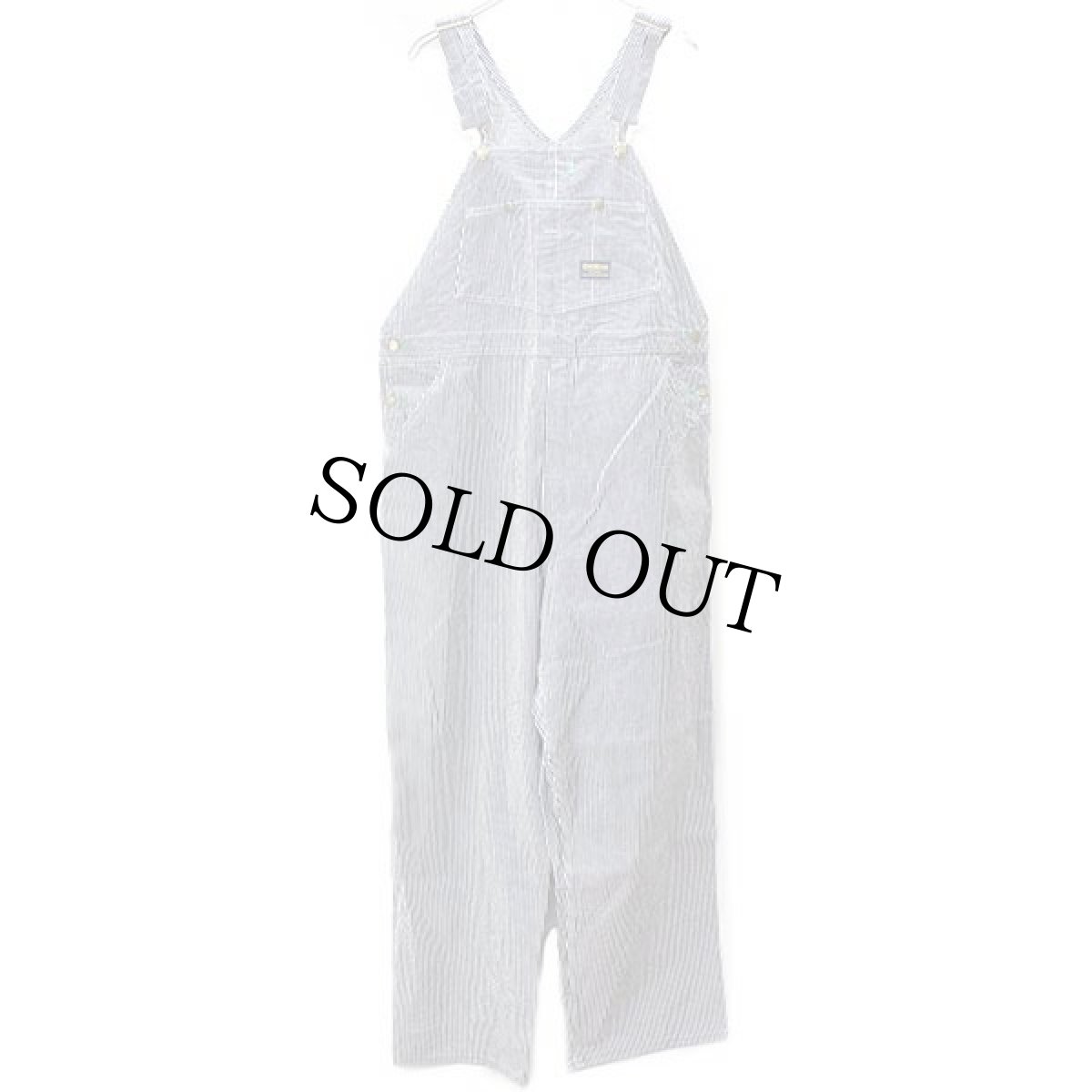 画像2: 90s USA製 OSHKOSH B'GOSH ヒッコリー ストライプ オーバーオール 42/9 (2)