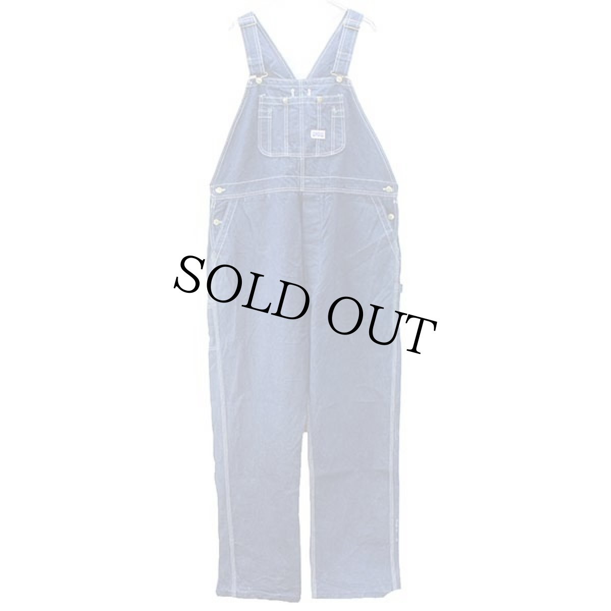 画像2: 80s USA製 BIG SMITHビッグスミス デニム オーバーオール w46 L34★特大 (2)