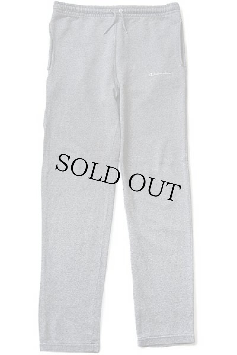 画像2: 90s Championチャンピオン ワンポイント スクリプト ロゴ刺繍 スウェットパンツ ごま塩 M (2)