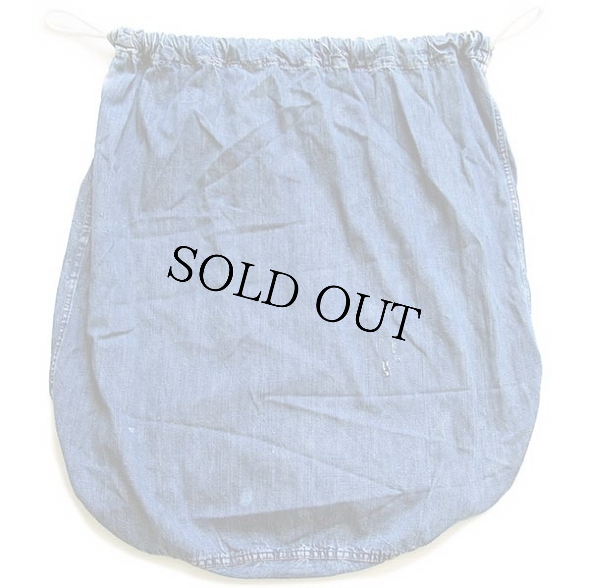 画像2: 40s 米軍 U.S.NAVY インディゴ デニム バラックバッグ★ランドリーバッグ (2)