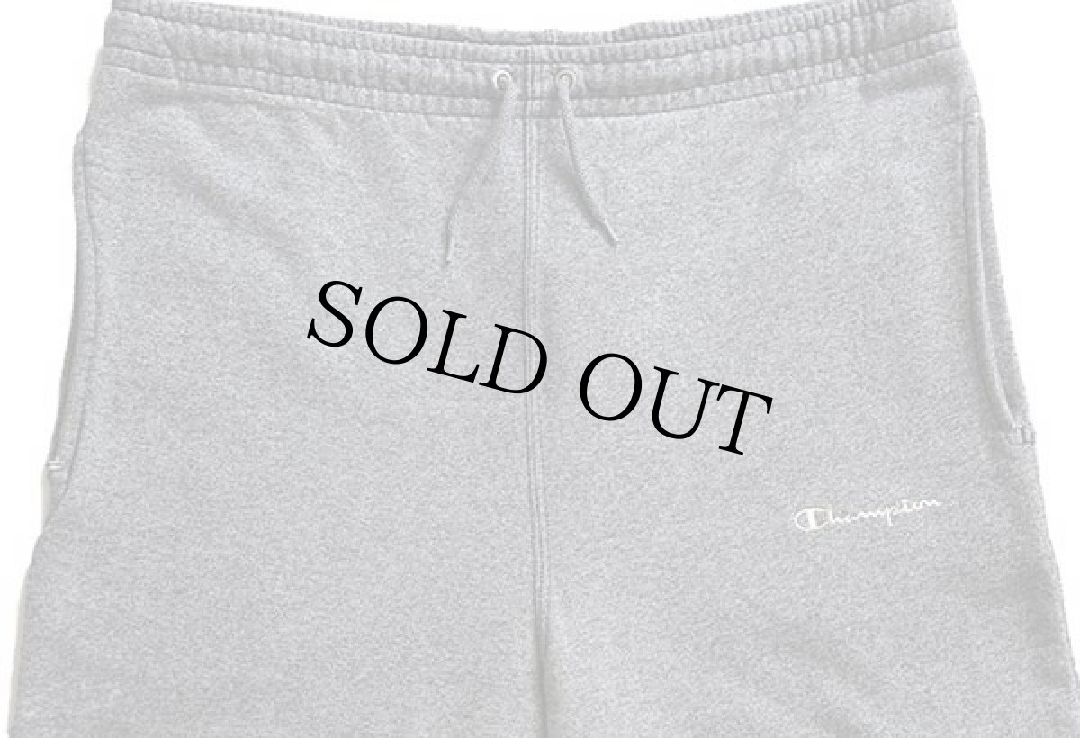 画像4: 90s Championチャンピオン ワンポイント スクリプト ロゴ刺繍 スウェットパンツ ごま塩 M (4)