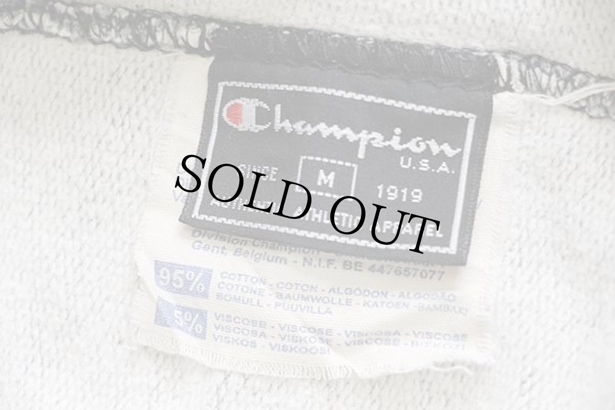 画像6: 90s Championチャンピオン ワンポイント スクリプト ロゴ刺繍 スウェットパンツ ごま塩 M (6)