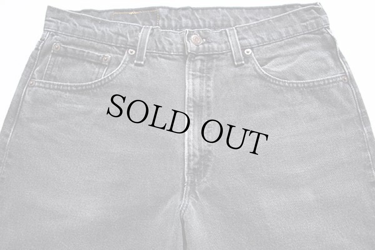 画像4: 90s USA製 Levi'sリーバイス 555 ブラック デニムパンツ w34 L30 (4)