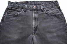 画像4: 90s USA製 Levi'sリーバイス 555 ブラック デニムパンツ w34 L30 (4)