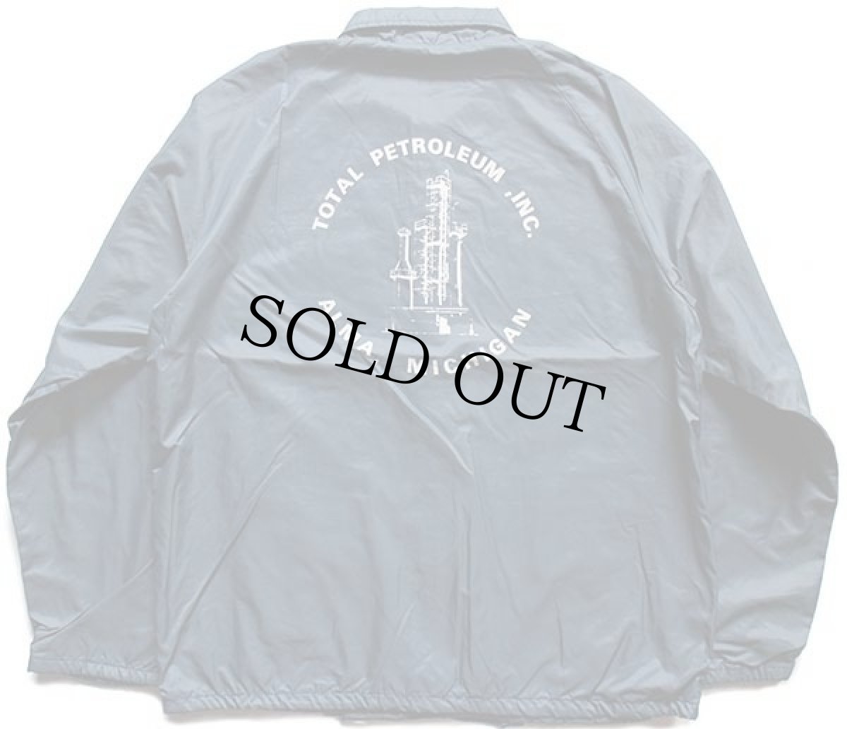 画像2: 80s USA製 Horizon TOTAL 刺繍&パッチ付き ナイロン コーチジャケット 紺 L (2)