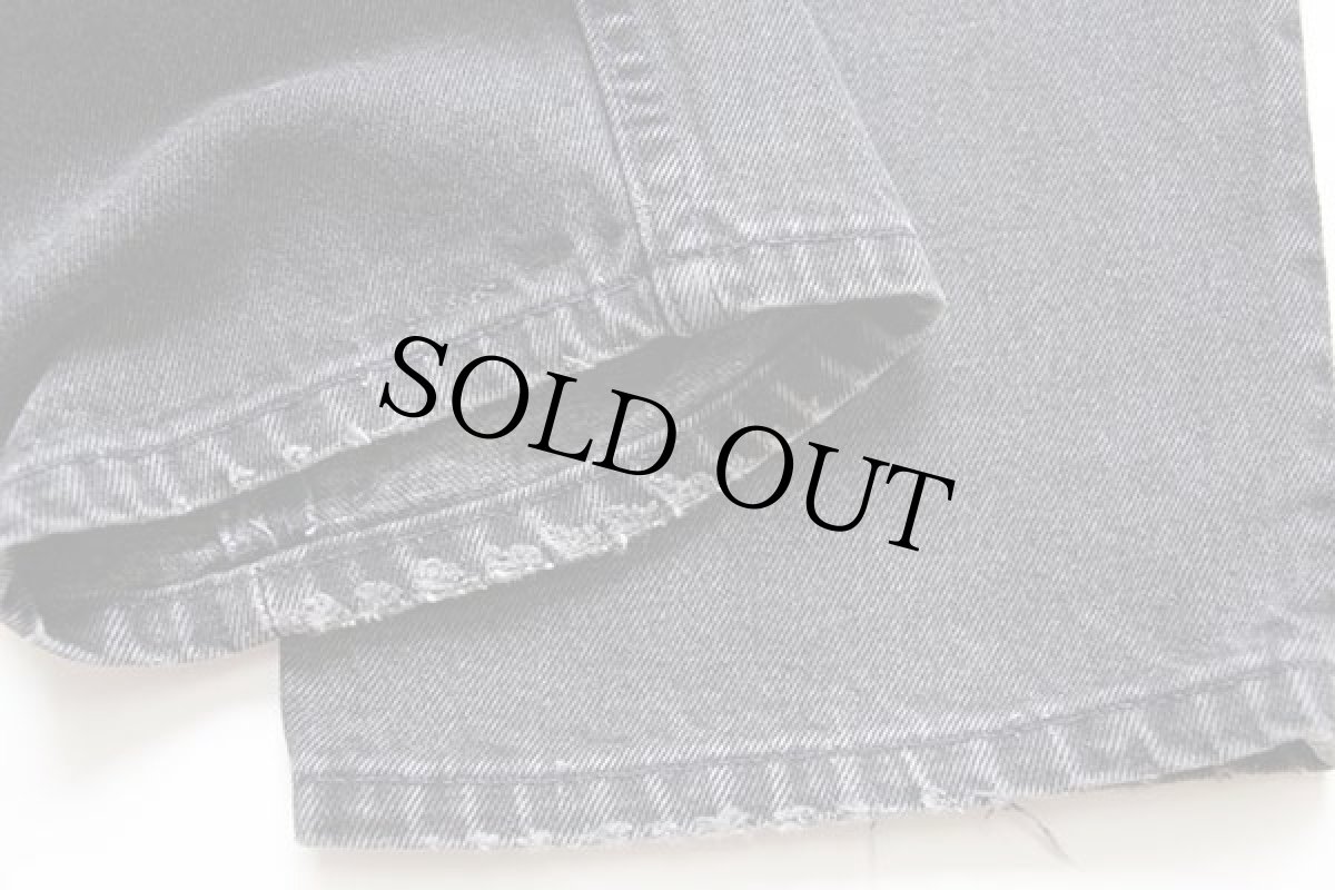 画像8: 90s USA製 Levi'sリーバイス 555 ブラック デニムパンツ w34 L30 (8)