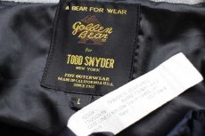 画像4: USA製 Golden Bear for TODD SNYDER リブライン ナイロンスタジャン 紺 L (4)