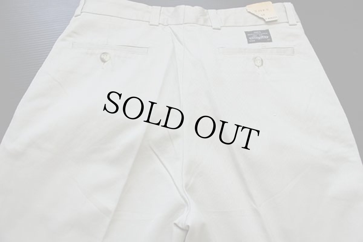 画像5: デッドストック★80s LEVI'Sリーバイス ツータック コットン チノパン ライトベージュ w32 L32★E ユーロ (5)