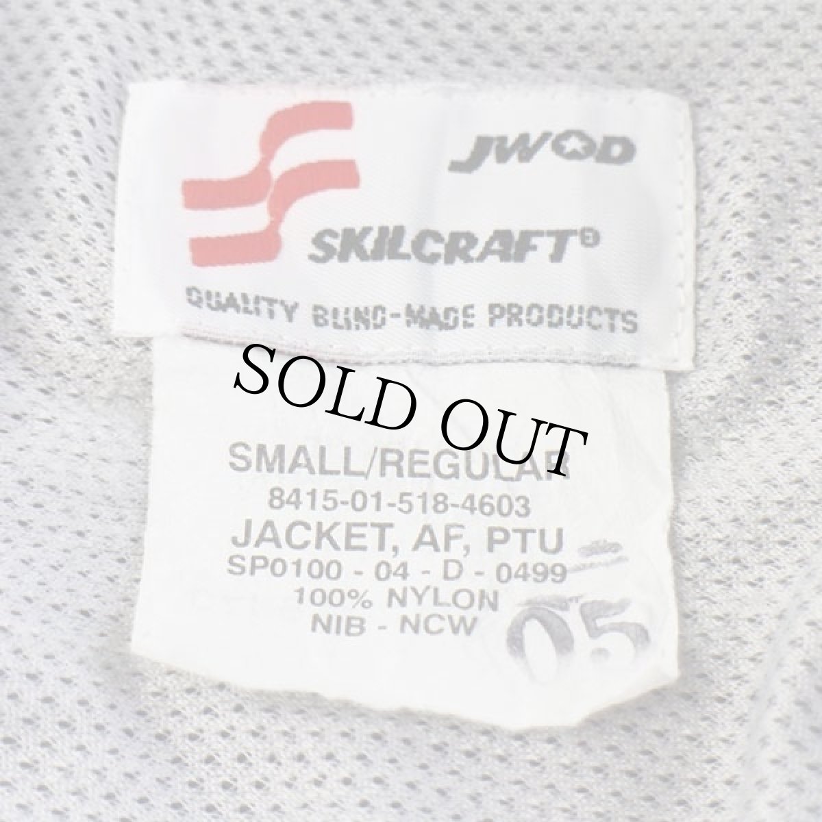 画像5: 00s 米軍 U.S.AIR FORCE PTU ナイロンジャケット 紺 S-R (5)