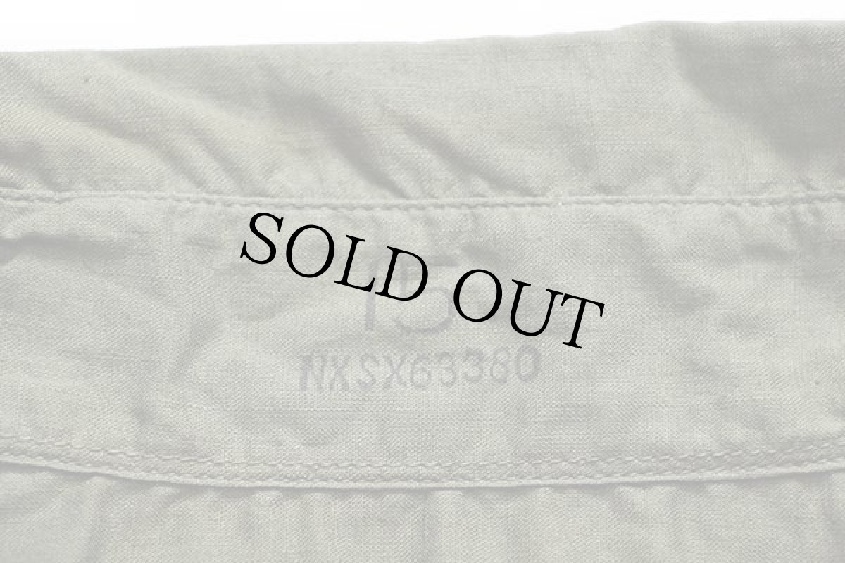 画像4: 40s 米軍 U.S.NAVY N-3 マチ付き コットンポプリンシャツ カスタム オリーブ 15 (4)