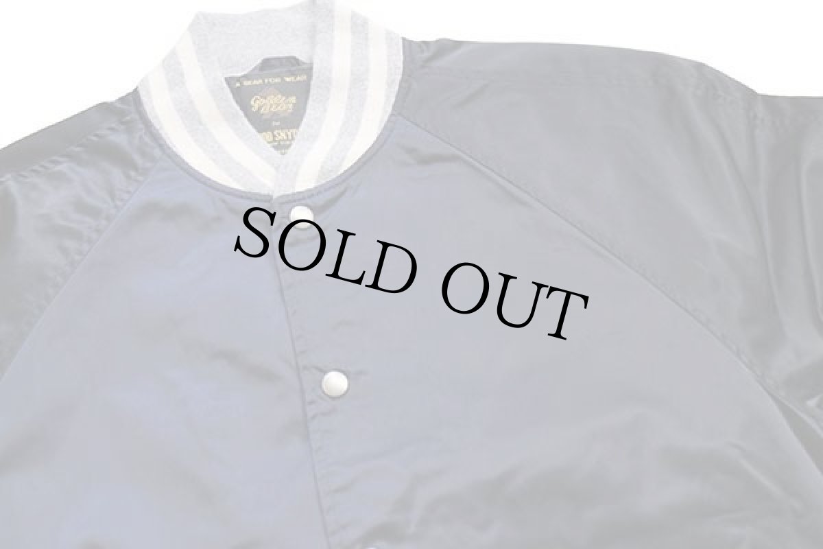 画像3: USA製 Golden Bear for TODD SNYDER リブライン ナイロンスタジャン 紺 L (3)