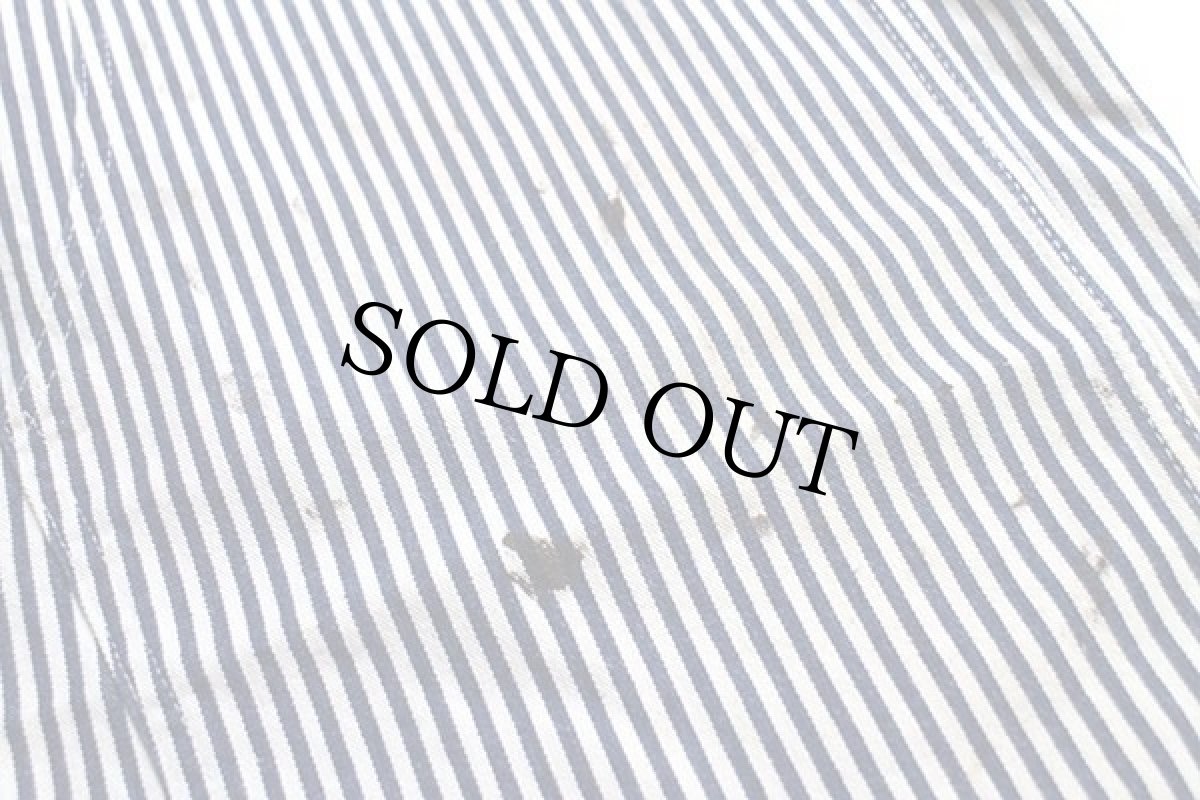 画像7: 90s BIGMACビッグマック ペンキ飛び ヒッコリー ストライプ ダブルニー オーバーオール w43 (7)