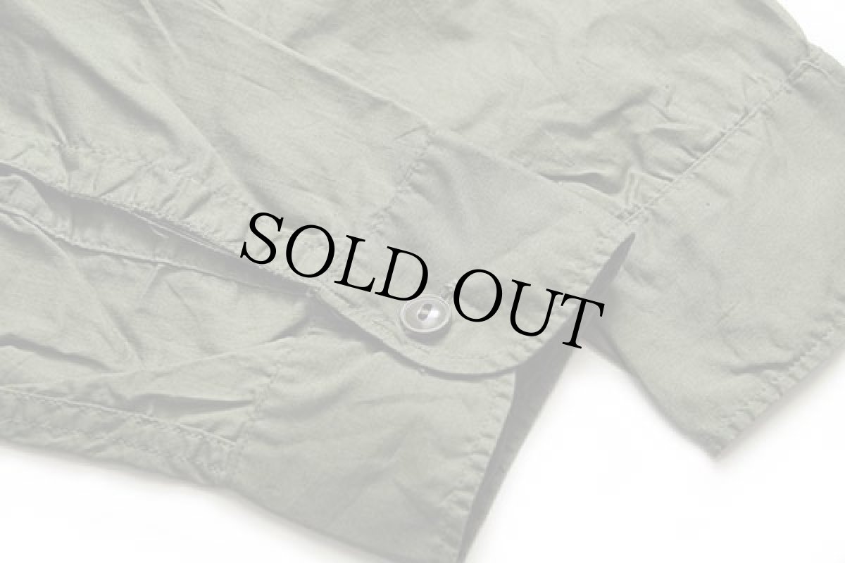 画像6: 40s 米軍 U.S.NAVY N-3 マチ付き コットンポプリンシャツ カスタム オリーブ 15 (6)