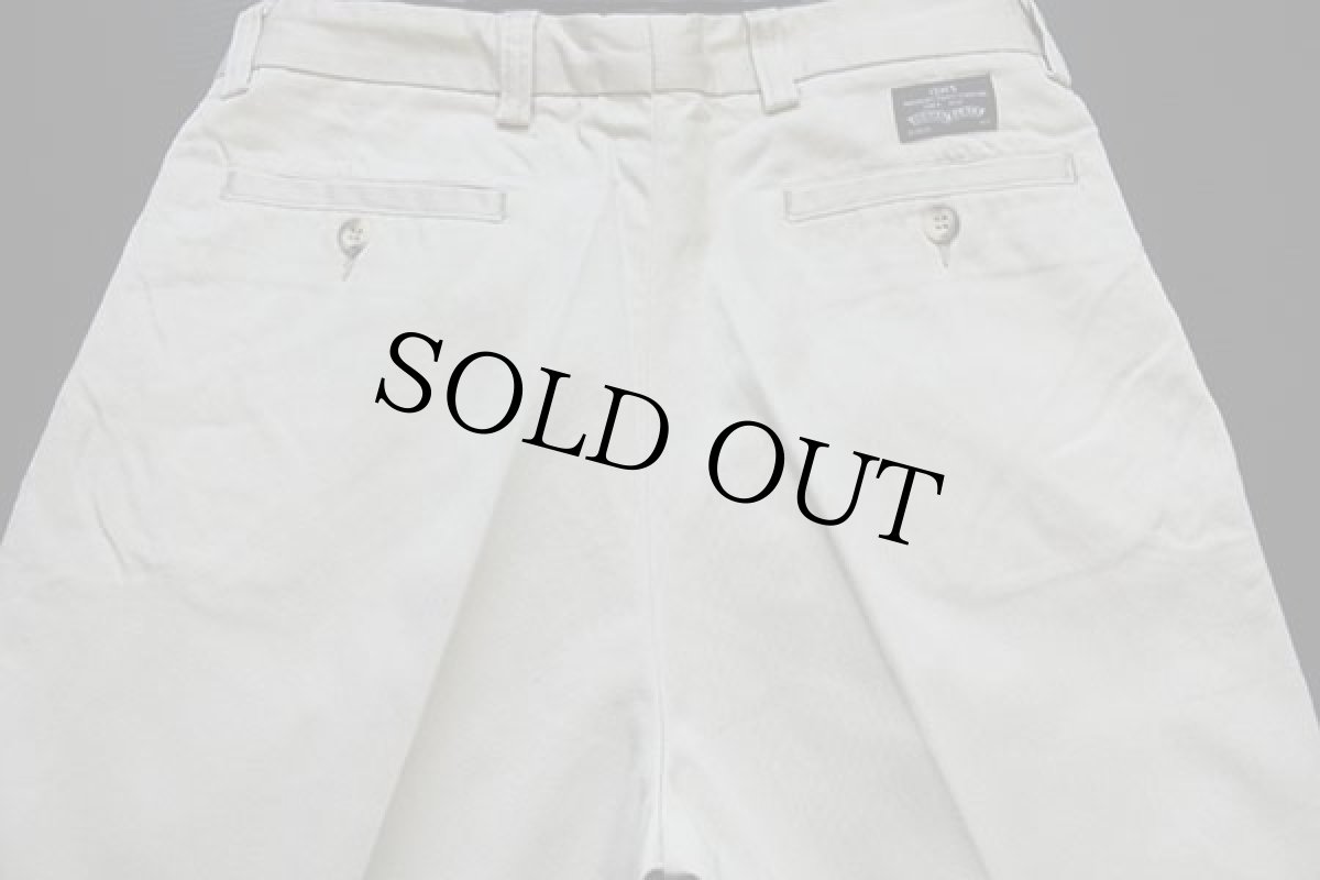 画像5: デッドストック★80s LEVI'Sリーバイス ツータック コットン チノパン ライトベージュ w32 L32★H ユーロ (5)